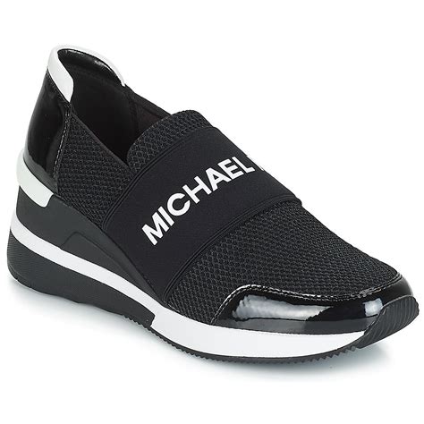 michael kors black trainers women's
